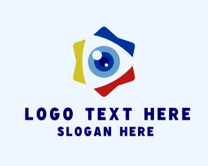 Optometrist - Star Camera Lens logo design
