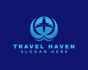 Tourist - Travel Airplane Trip logo design