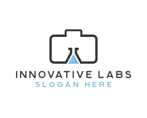 Camera Lab Flask logo design