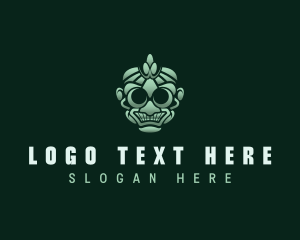 Relic - Maori Ethnic Mask logo design