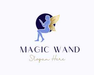 Fairy Golden Wings logo design