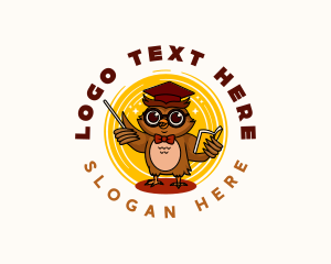 Teacher - Owl School Teacher logo design