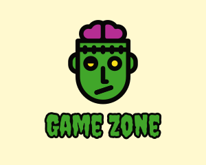 Zombie Brain Game logo design