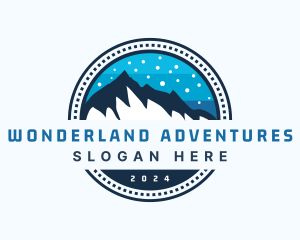 Outdoor Night Mountain logo design