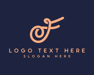 Calligraphy - Luxurious Cursive Lettermark logo design