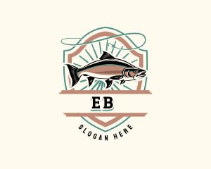 Tuna - Fisherman Hook Seafood logo design