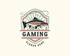 Coastal - Fisherman Hook Seafood logo design