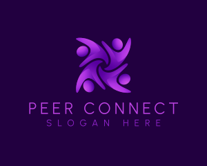 Peer - Human People Society logo design