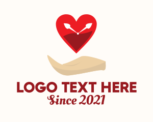 Caregiver - Heart Clock Foundation logo design