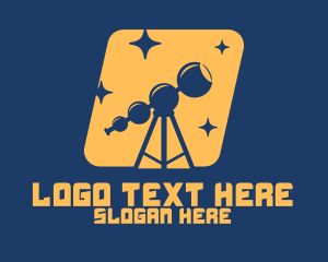 Orange Stars Telescope  Logo