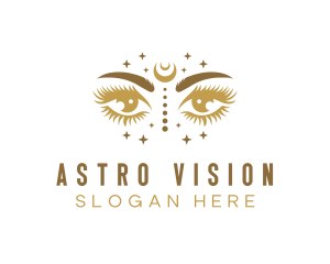 Mystical Cosmic Eyes logo design