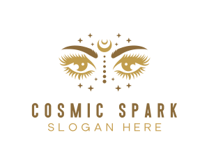 Mystical Cosmic Eyes logo design