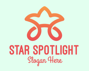 Orange Star Tiara logo design