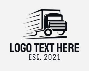 Shipping Company - Fast Truck Delivery logo design