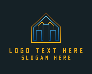 Urban - Geometric Building Property logo design