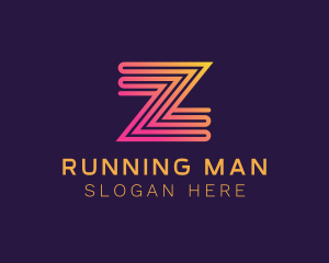 Modern Zigzag Line Letter Z Logo