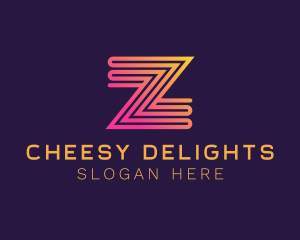 Modern Zigzag Line Letter Z logo design