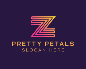 Modern Zigzag Line Letter Z logo design