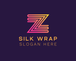 Modern Zigzag Line Letter Z logo design