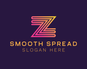 Modern Zigzag Line Letter Z logo design