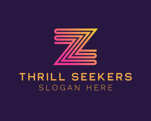 Modern Zigzag Line Letter Z logo design