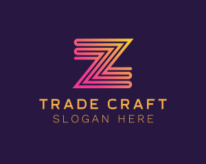Trade - Modern Zigzag Line Letter Z logo design