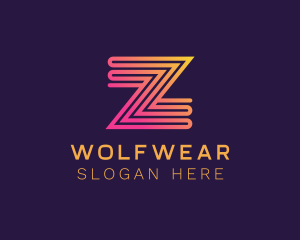 Consulting - Modern Zigzag Line Letter Z logo design