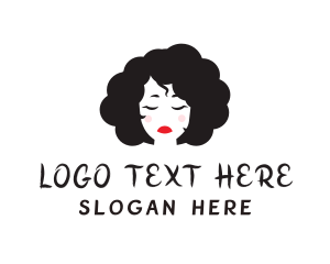 Cosmetology - Curly Woman Styling logo design
