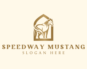 Mustang - Equestrian Horse Ranch logo design