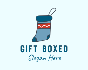 Present - Christmas Sock Decor logo design