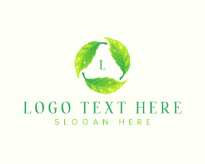 Planting - Eco Leaf Nature logo design