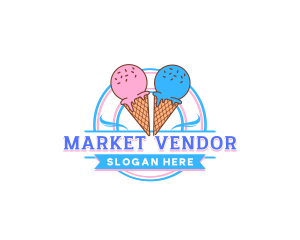 Vendor - Dairy Ice Cream Sweets logo design