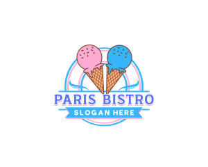 Dairy Ice Cream Sweets logo design