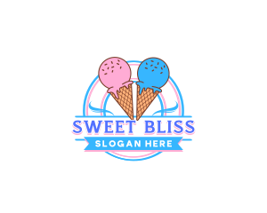 Dairy Ice Cream Sweets logo design