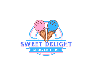 Treat - Dairy Ice Cream Sweets logo design