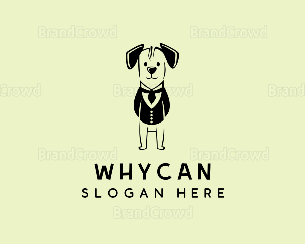 Puppy Dog Tuxedo Logo