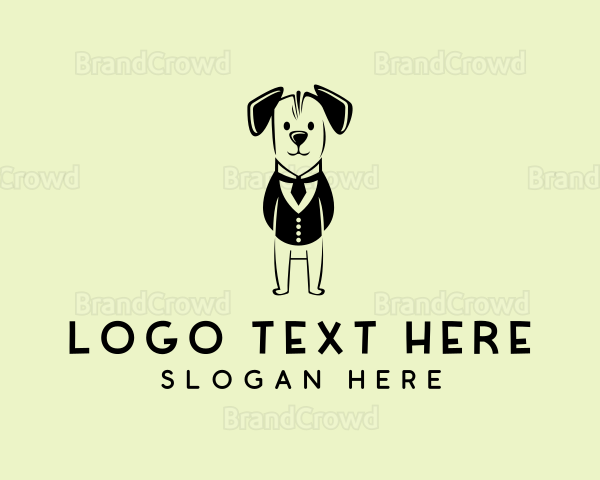 Puppy Dog Tuxedo Logo