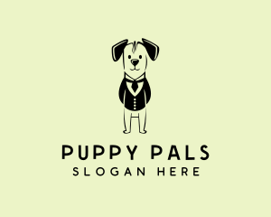 Puppy Dog Tuxedo logo design