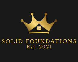 Mansion - Golden Crown House logo design