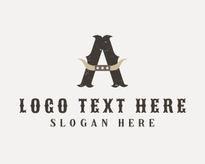 Texas State - Western Bull Horn logo design