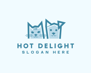 Cat Dog Pet logo design