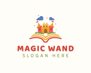 Magical Book Castle logo design