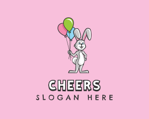 Balloon Bunny Rabbit Logo