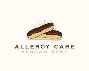 Chocolate Eclair Dessert logo design