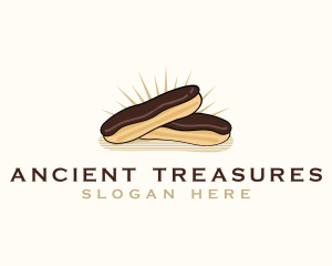 Chocolate Eclair Dessert logo design