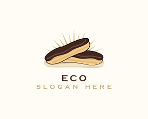 Confection - Chocolate Eclair Dessert logo design