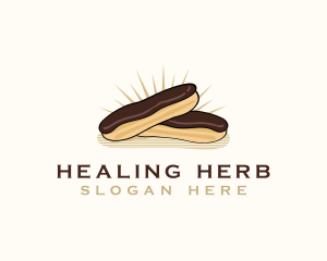 Chocolate Eclair Dessert logo design