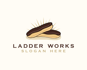 Chocolate Eclair Dessert logo design