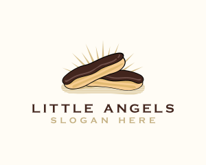 Chocolate Eclair Dessert logo design