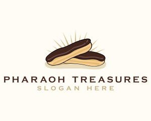 Chocolate Eclair Dessert logo design